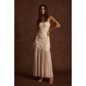 12th Tribe Daylight Blush Embroidered Maxi Dress Size XS (0-2)